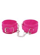 Розовые замшевые наручники PINK WRIST CUFFS 