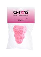 Розовый рельефный мастурбатор Flaff