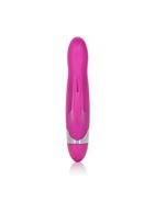 Вибромассажер с клиторальной стимуляцией Turn it Up! 7-Function Silicone Massager - 20,3 см.