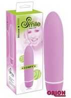 Розовый вибратор Smile Mini Comfy - 13 см.