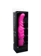 Розовый вибратор PURRFECT SILICONE DELUXE VIBE (15 см)