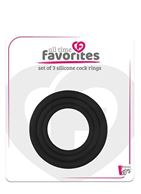 Набор из 3 эрекционных колец SILICONE COCKRINGS