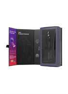 Черный двусторонний фаллоимитатор Dazzling Crystal 1 (18,5 см)