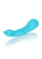Голубой вибромассажер Impress Scoop - 12 см.