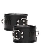 Черные поножи Restraint Ankle Cuff With Padlock