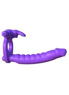 Эрекционное кольцо для двойного проникновения Silicone Double Penetrator Rabbit