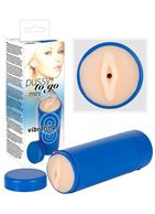 Вибромастурбатор-вагина Pussy to go mini vibrating 