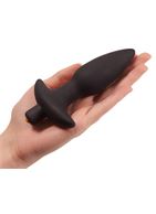 Чёрная анальная пробка с вибрацией Vibrating Butt Plug (14,5 см)