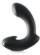 Черный массажер простаты Ultimate Silicone P-Spot Massager с вибрацией