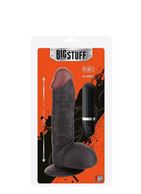 Чёрный вибратор-реалистик BIGSTUFF 7.5INCH BLACK - 19 см.