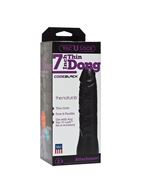 Насадка-фаллоимитатор для страпон-систем Vac-U-Lock CodeBlack 7" Thin Dong (18,3 см)