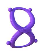 Фиолетовое эрекционное кольцо на пенис и мошонку Infinity Ring