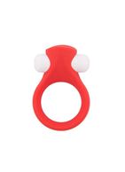 Красное эрекционное кольцо LIT-UP SILICONE STIMU RING 2