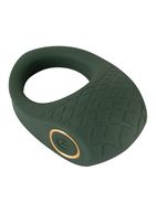 Зеленое эрекционное кольцо с вибрацией Luxurious Vibro Cock Ring