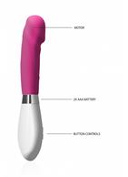 Розовый вибратор Asopus для точки G (21 см)