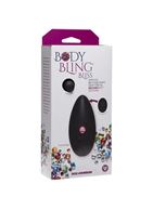 Черная рельефная вкладка в трусики Body Bling Bliss Rechargeable Mini-Vibe