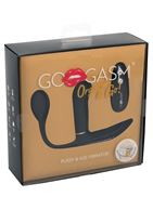 Черный вибромассажёр Go Gasm с пультом