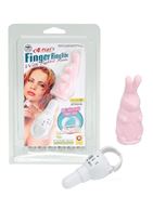 Розовый виброзайчик 4PLAY FINGER RING VIBE RABBIT PINK