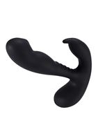 Черный вибростимулятор простаты Anal Vibrating Prostate Stimulator with Rolling (13,3 см)