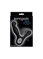 Чёрный стимулятор простаты с вибрацией Revive Prostate Massager