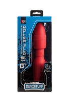 Красная анальная пробка с вибрацией MENZSTUFF VIBRATING BUTT PLUG 8.5INCH - 21,5 см.