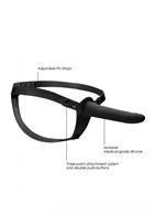 Черный страпон Adjustable на ремешках (15,5 см)