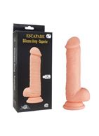Телесный вибратор реалистик Superior Dong из силикона (17,5 см)