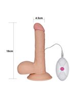 Вибратор реалистик The Ultra Soft Dude с выносным пультом (18 см)