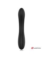 Черно-золотой вибратор с пультом-часами Anne's Desire Curve G-Spot Vibe Wireless Watchme (20,5 см)