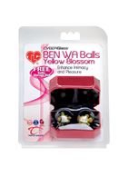 Вагинальные шарики-тренажеры Ben Wa Pleasure Balls Yellow Blossom (1,9 см)