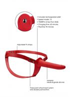 Красный вибрострапон Silicone Strap-On Adjustable - 15,5 см.