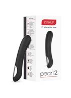 Чёрный вибратор для секса на расстоянии Kiiroo - Pearl 2 (20 см)