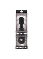 Чёрный вибромассажёр для эрогенных зон BoomBoom Power Wand (18 см)