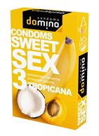 Презервативы для орального секса DOMINO Sweet Sex с ароматом тропических фруктов (3 шт)