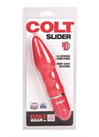 Красный анальный вибромассажер COLT Slider (17 см)