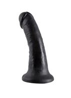 Чёрный фаллоимитатор с присоской 6" King Cock (15,2 см)