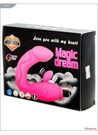 Розовый вибратор Magic Dream для массажа точки G и клитора