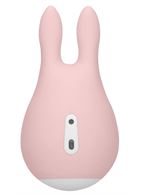 Розовый клиторальный стимулятор Sugar Bunny - 9,5 см.