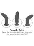 Вибромассажер телесного цвета 7" Vibrating Cock (20 см)