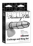 Набор Cockcage and Ring Set: насадка и эрекционные кольца на пенис