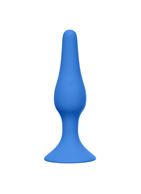 Синяя анальная пробка Slim Anal Plug Medium - 11,5 см.