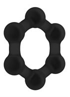 Черное эрекционное кольцо No.82 Weighted Cock Ring