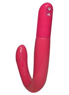 Ярко-розовый вибромассажёр простаты Coarsed Coral Prostate Massager