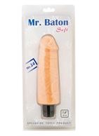 Большой вибратор Mr.Baton Soft №14 - 20 см.