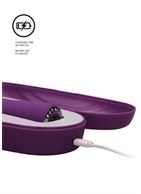 Фиолетовый универсальный массажер Wand Pearl - 20 см.
