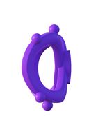 Фиолетовое эрекционное кольцо на пенис и мошонку Infinity Ring