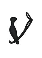 Черный массажер простаты Ass Rasca Prostate с вибрацией