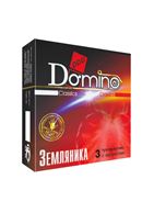 Ароматизированные презервативы Domino Земляника (3 шт)