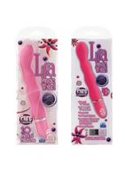 Розовый силиконовый вибратор Lia Magic Wands