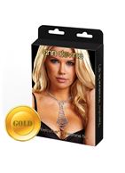 Галстук из золотистых кристаллов EXECUTIVE Rhinestone Tie